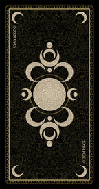 Decorative card with intricate patterns on a black background