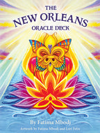 Cover of 'The New Orleans Oracle Deck' with colorful design and text.
