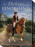 Book cover of 'Thelema Lenormand' with a person riding a horse in a scenic setting