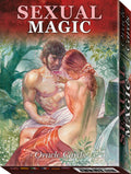 Oracle cards box with illustration of two people embracing, titled 'Sexual Magic'.