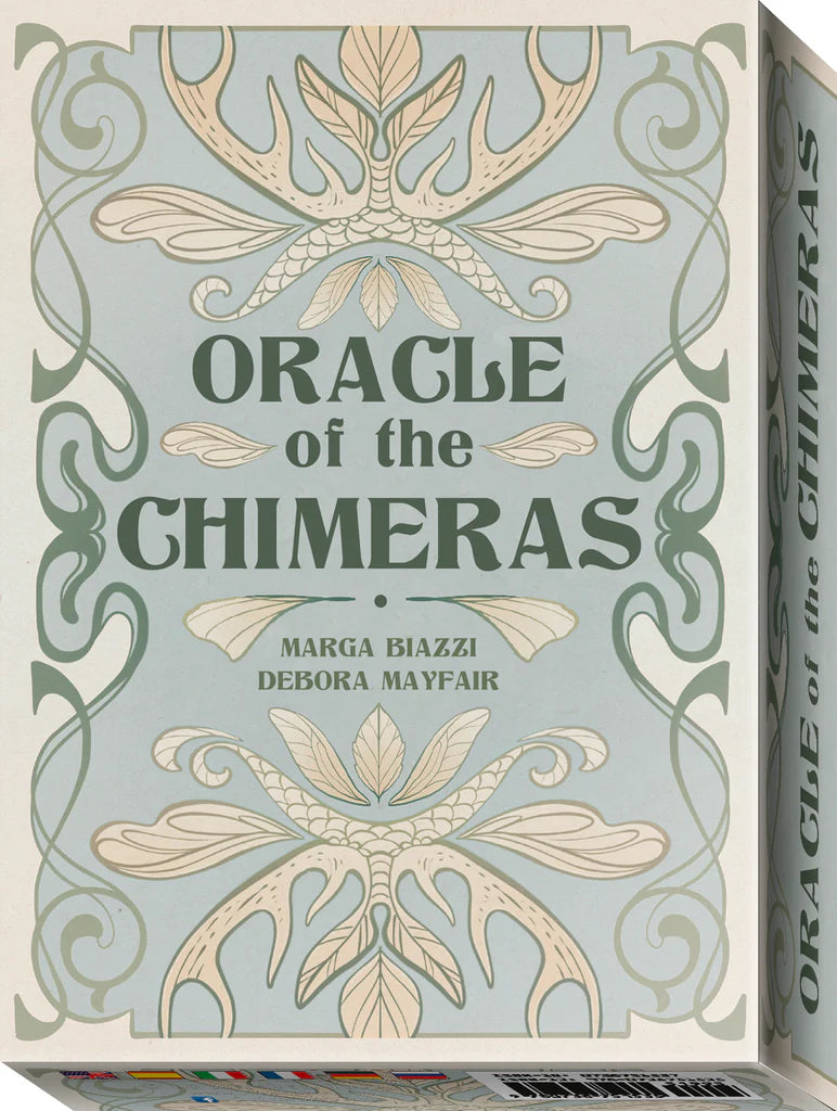 Box of Oracle of the Chimeras with decorative design and text
