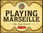 Playing Marseille card game box with decorative border and text