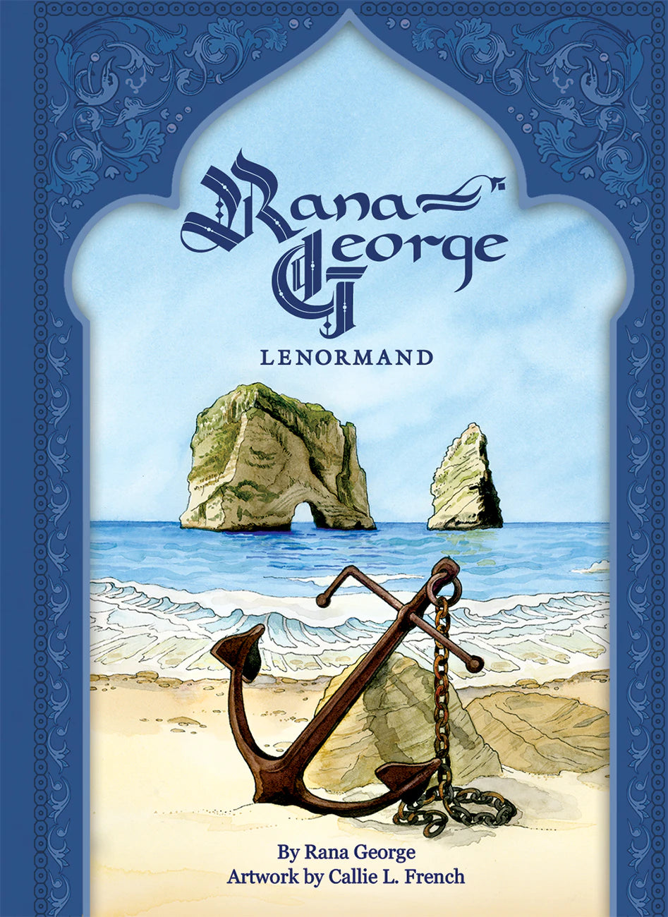 Book cover of 'Rana George Lenormand' with an anchor and beach scene illustration.
