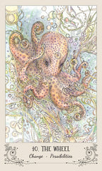 Decorative illustration of an octopus with intricate patterns and text '10. The Wheel Change Possibilities' on a light background.