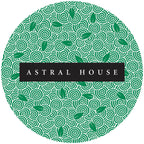 Circular logo with green pattern and 'Astral House' text