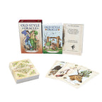 Old Style Oracle card set with packaging and cards displayed on a white background