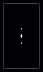 Black background with white star-like shapes