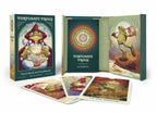 Fortunate Frogs tarot deck packaging with cards displayed in front