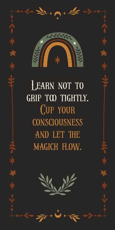 Decorative design with rainbow, stars, and text on a black background