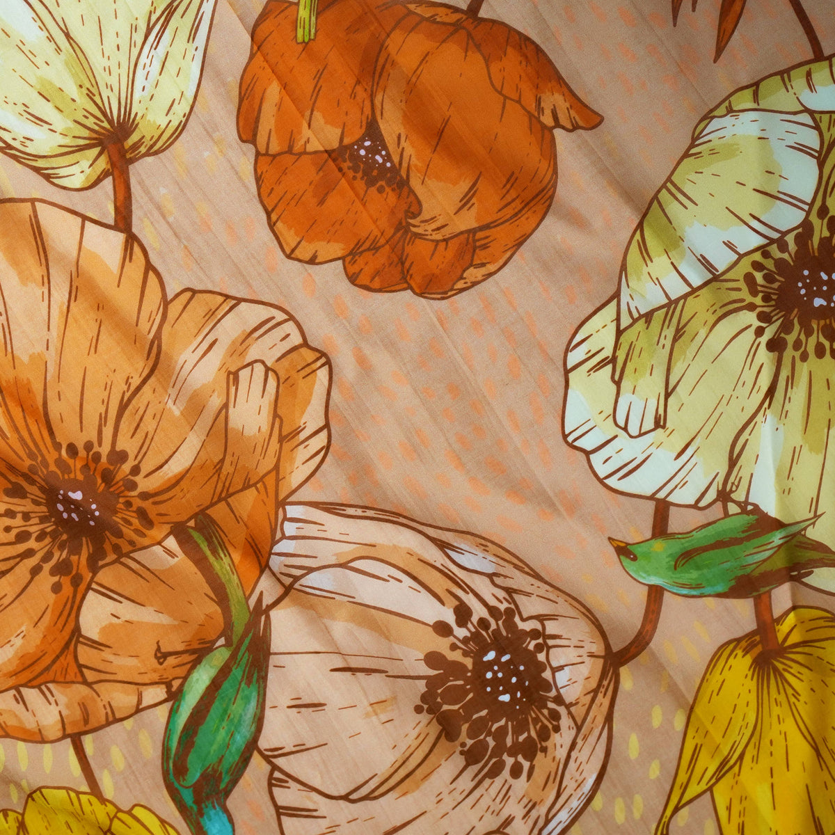 SILK COTTON SCARF | Burnished Bloom