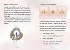 Instructions on using a tarot deck with images of cards and text explaining single-card pulls and three-card spreads.