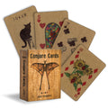 Conjure Cards with a wooden box featuring a butterfly illustration on a white background