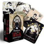 Set of 'Seasons of the Witch' oracle cards with packaging on a white background