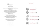 Table of contents page for a book or publication by Sterling Ethos with icons and page numbers.