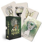 Celtic Spirit Oracle cards with the book 'Celtic Spirit' on a white background