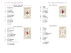 A printed reference card page showing examples of 'Sluit of Diamonds', 'Queen Diamonds', 'Jack Diamonds', and 'Ace Diamonds' with text lists and small illustrated cards on a white background.