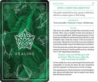 Green card with a pentagram symbol and text on a white background