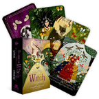 Set of 'Seasons of the Witch' oracle cards with colorful illustrations on a white background.