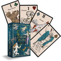 Starlore Arcana playing cards with a box on a white background