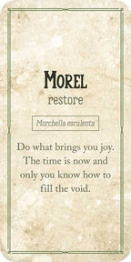 Motivational quote card with text 'Morel restore' and inspirational message on a textured background.