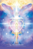 Sword with a glowing emblem on a colorful, starry background