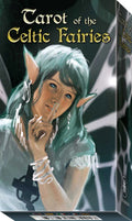 Card game box for 'Tarot of the Celtic Fairies' with an illustration of a fairy on the cover.