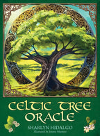 Cover of 'Celtic Tree Oracle' with a large tree design and decorative border.