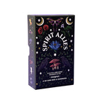 Card deck and guidebook packaging titled 'Spirit Allies' with mystical designs on a white background.