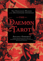 Book cover of 'The Daemon Tarot' with red and black design
