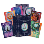 All Hallow's Eve Oracle cards with colorful designs on a white background