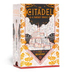 Book titled 'The Citadel: A Fantasy Oracle' by Fez Inkwright with decorative cover design.