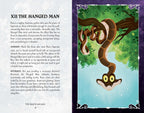 Illustration of a snake-like creature with text on a book page