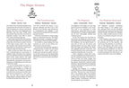 Two pages from a book or magazine featuring illustrations and text about 'The Major Arcana' with a focus on 'The Fool' and 'The Magician'.