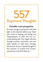 Text on a white background with '557 Expansive Thoughts' and motivational message.