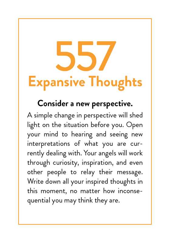Text on a white background with '557 Expansive Thoughts' and motivational message.