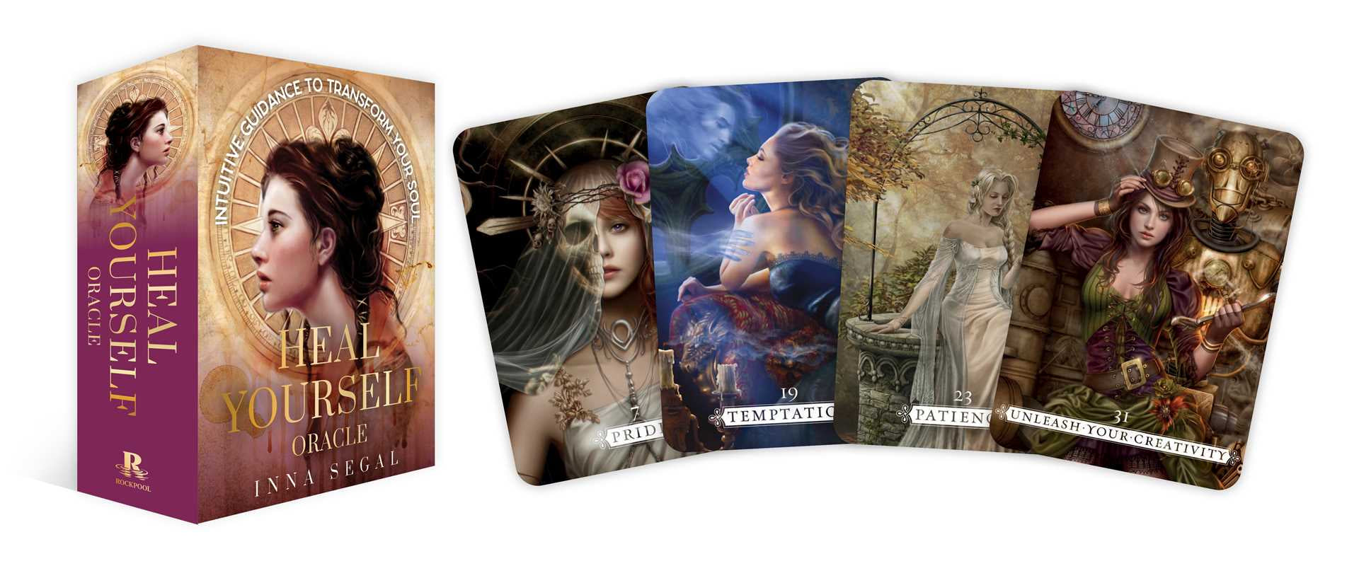 Heal Yourself Oracle card set with box and cards displayed