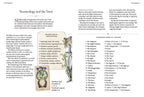 Page from a book or magazine about Numerology and the Tarot with text and illustrations.