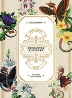 Card deck cover with floral and butterfly design, featuring the title 'Enchanted Blossoms' by Carla Morrow.