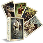 Set of tarot cards with a box labeled 'The Relative Tarot' on a white background