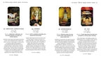 Four tarot card images with descriptions on a white background