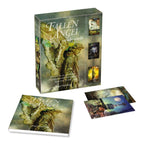Boxed set of 'Fallen Angel' oracle cards with cards displayed on a white background