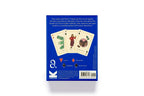 Card game packaging with playing cards and Agatha Christie branding on a white background
