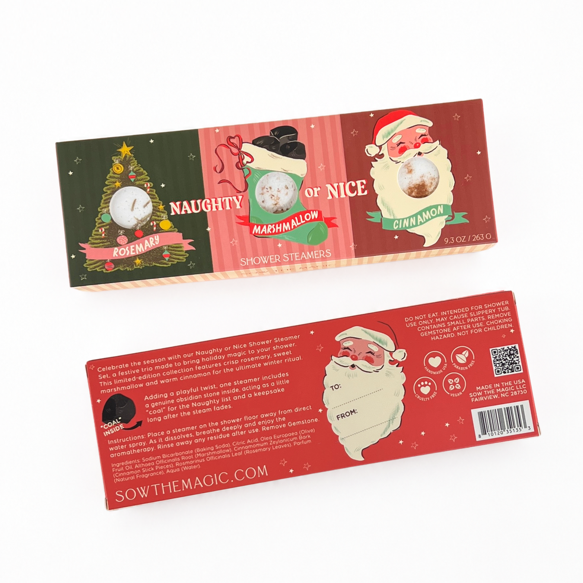 Naughty or Nice Limited Edition Shower Steamer Set