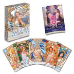 Oracle of the Celestial Deities card set with packaging and cards displayed on a white background