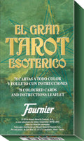 El Gran Tarot Esoterico packaging with green and gold design