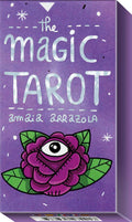 Purple box of 'The Magic Tarot' with a stylized eye design on a purple background