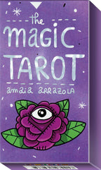 Purple box of 'The Magic Tarot' with a stylized eye design on a purple background