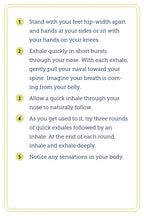 Instructions for a breathing exercise on a white background