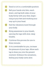 Instructions for a tapping exercise on a white background