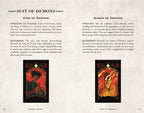 Card description for 'Suit of Demons' featuring 'King of Demons' and 'Queen of Demons' with illustrations and text.